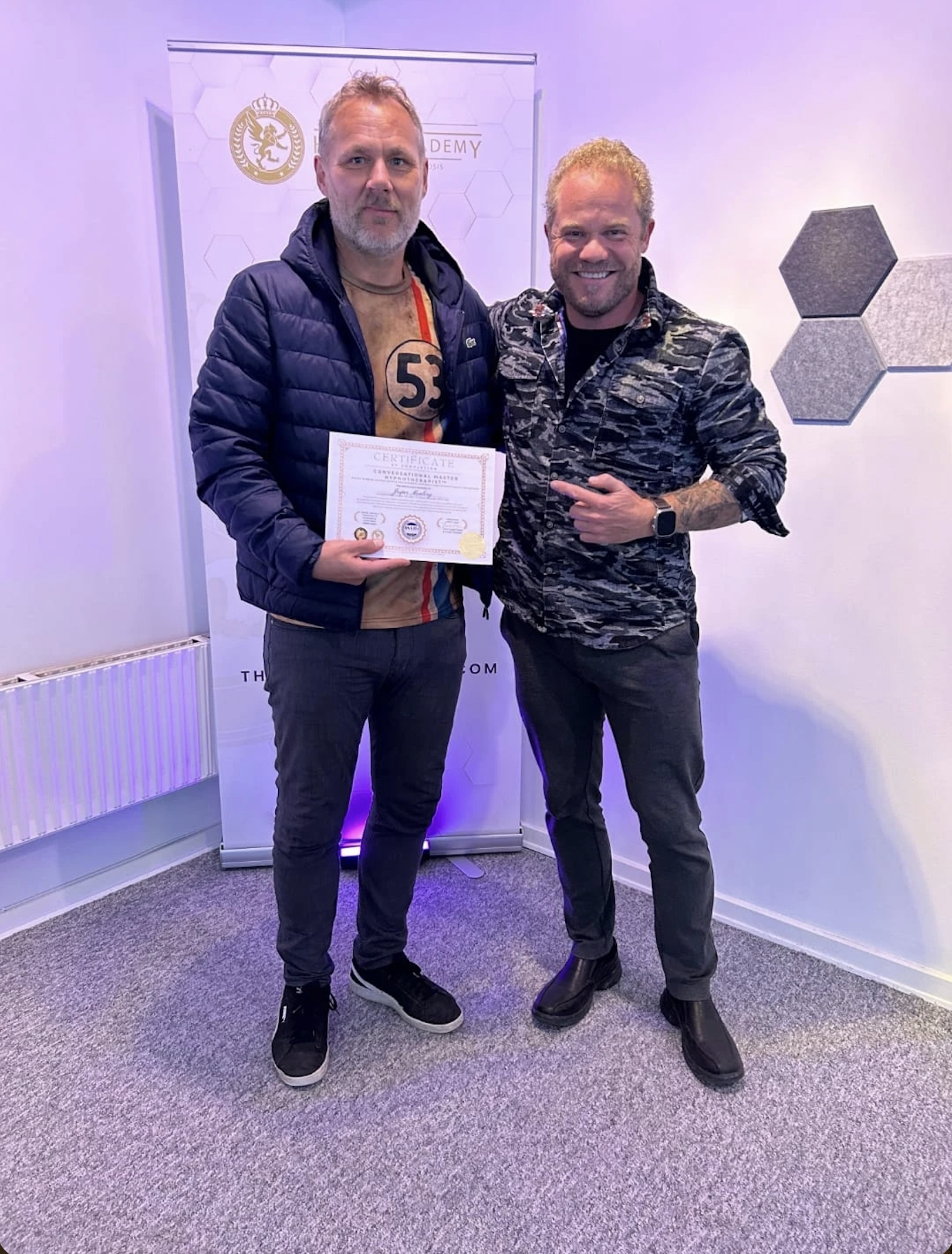 Jesper Monberg med Master-certifikat fra Martin Castor
